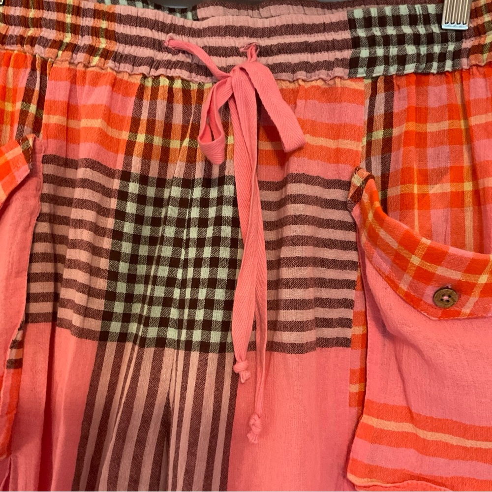 Free People Pink and Orange crafted Cargo pants - Picture 3 of 5
